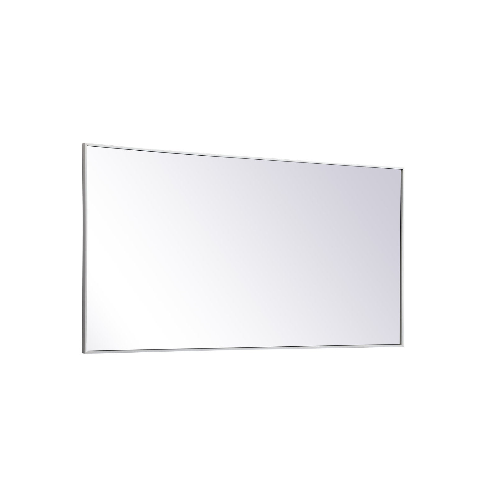 Sabine Metal Rectangle Wall Mirror, 72" x 36", White