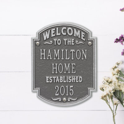 Heritage 3-Line Wall Address Plaque