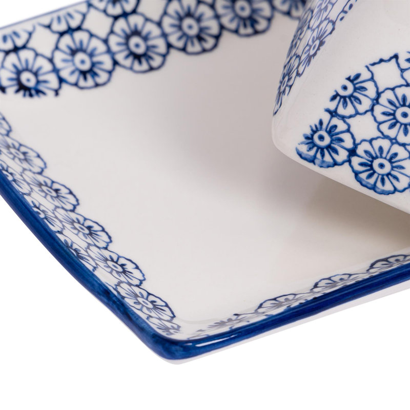Nicola Spring Porcelain Butter Dish