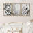 Nautical Animals Gray Swirling Fishes Marine Nautical Animal Neutral Pictures Framed Canvas 3 Piece Print Wall Art-91258554-91258552