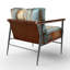 Fauteuil d'appoint Coastal Pier Perspect Pointillism I-1373095547