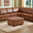 Kamiyla 36.5" Wide Genuine Leather Ottoman-92718918