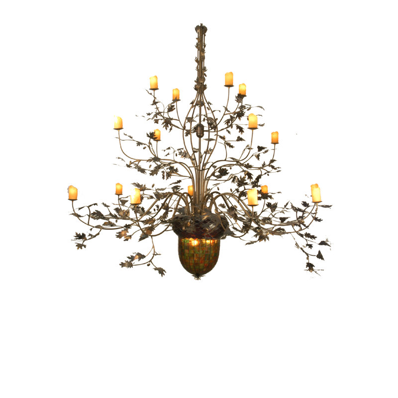 Lustre de style bougie 19 lumières