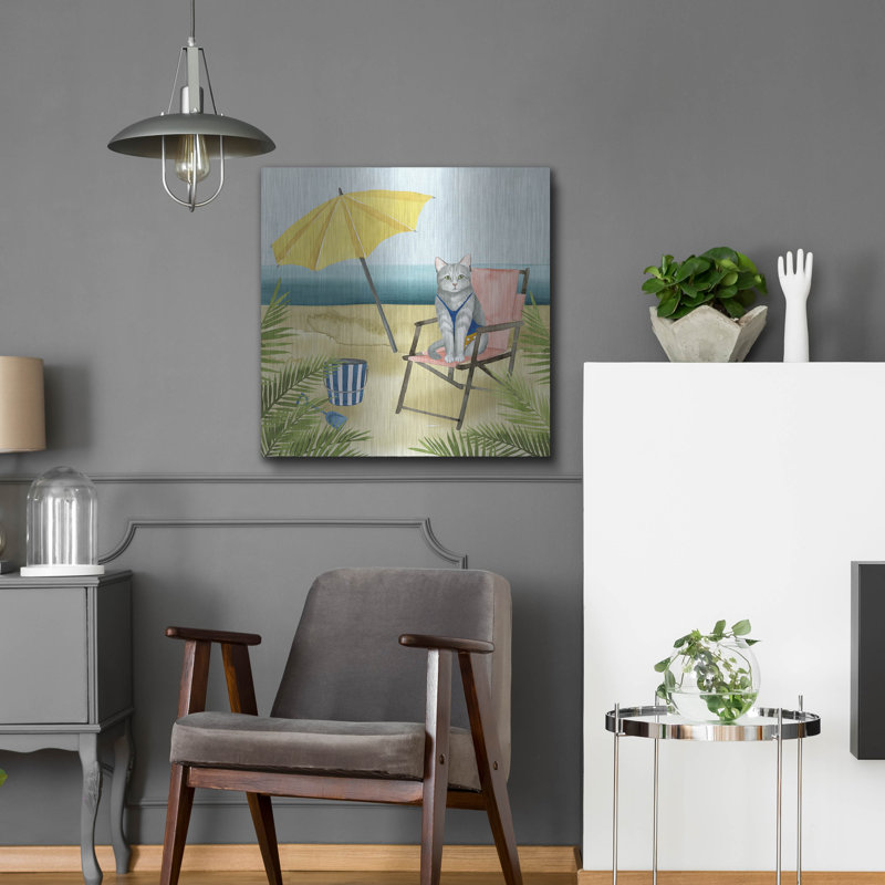 Luxe Coastal Art «Coastal Kitties II» par Grace Popp, «Coastal Kitties II» par Grace Popp