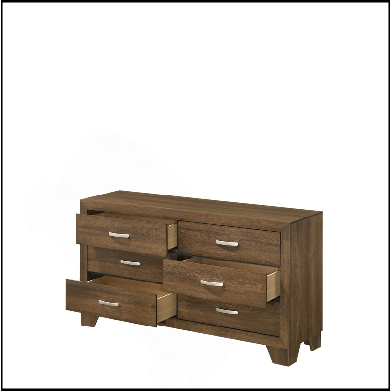 Commode à finition chêne Miquell