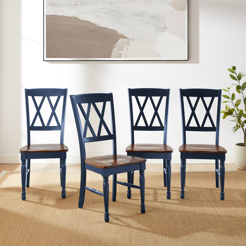 Dunblane 17.5'' H Side Chair, Navy