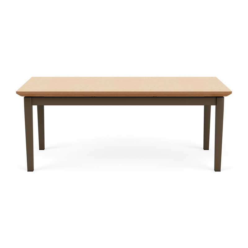 Table basse en acier Amherst, Érable naturel, Bronze