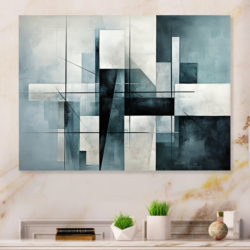 - Décoration murale abstraite en métal, H 30 po x l 40 po x P 1,5 po