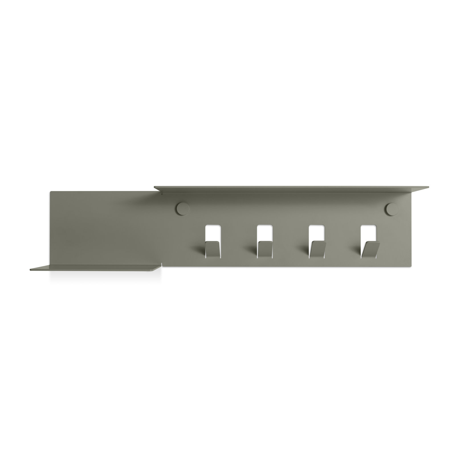 Hall Pass 4 - Hook Coat Rack, Gray Green