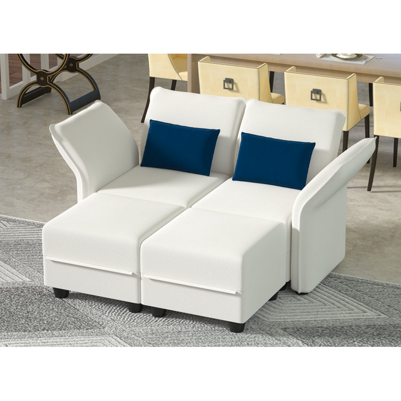 Canapé modulaire Harlaii, Polyester beige