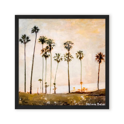 Coastal Retreat Golden Hour Glow by  - Picture Frame Painting
