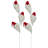 Set Of 2 Plush Red And White Santa Gnome Christmas Picks 27"