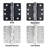 Primed 3 Equal Panel Interior Shaker Door Prehung with 4-9/16" Jambs-46547083-46547082-46869884