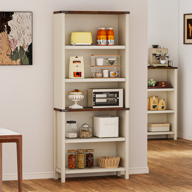Bibliothèque 71 "à 5 niveaux avec tablettes réglables, Blanc