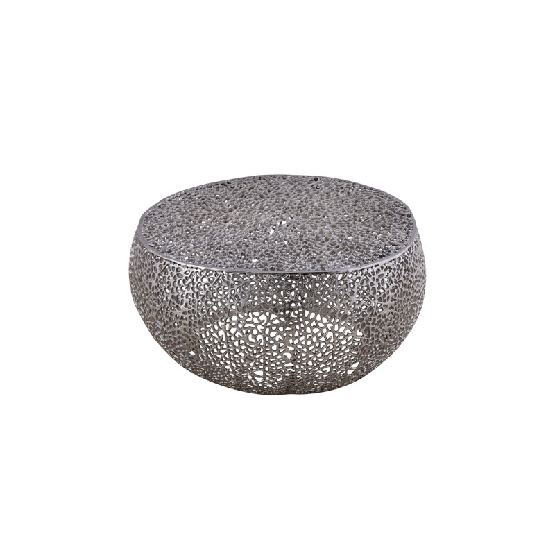 Table basse ronde, Argent argent