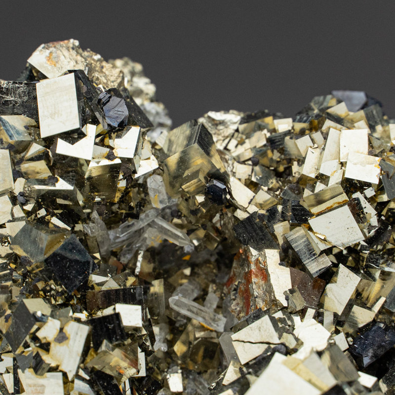 Pyrite with Sphalerite from Madan District, Rhodope Mountains, Bulgaria