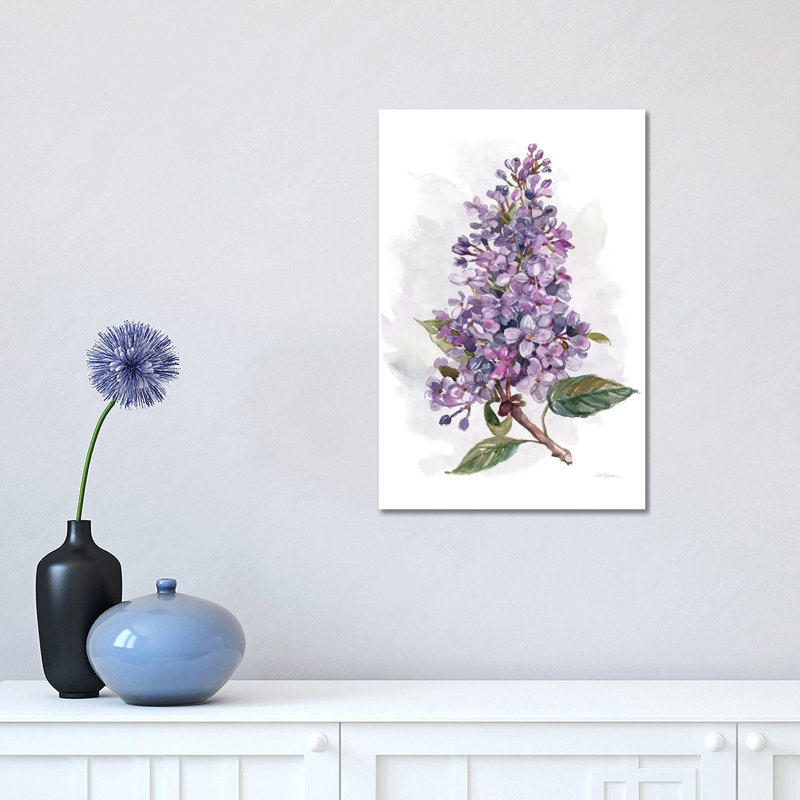 Awash In Lilac I by Carol Robinson - Painting on Canvas, Wrapped Canvas, 30.48 cm H x 45.72 cm W