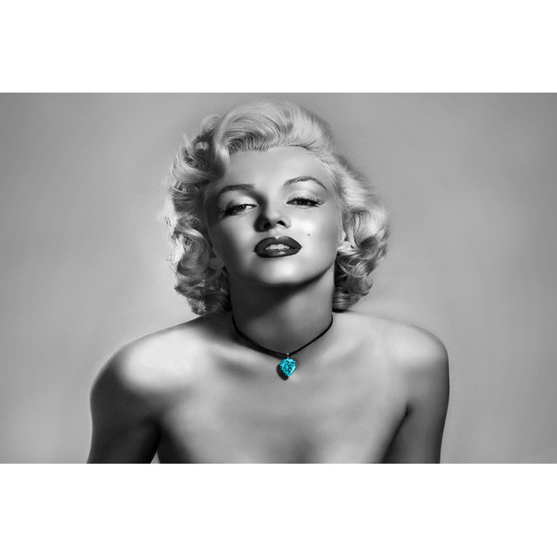Impression sur toile Marilyn Monroe, H 30 po x l 45 po x P 0,1 po, Papier