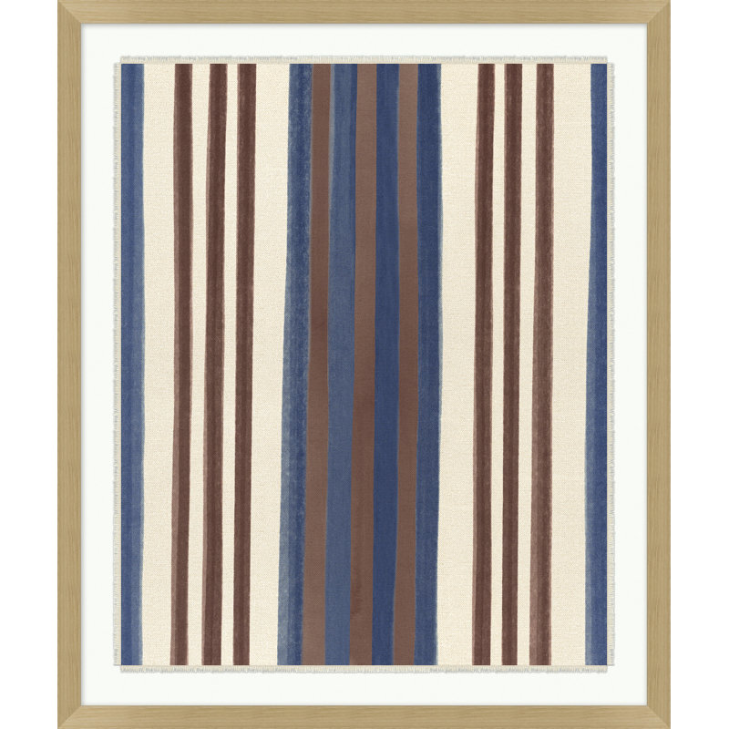 Striped Textile 1 Print by Nathan Turner