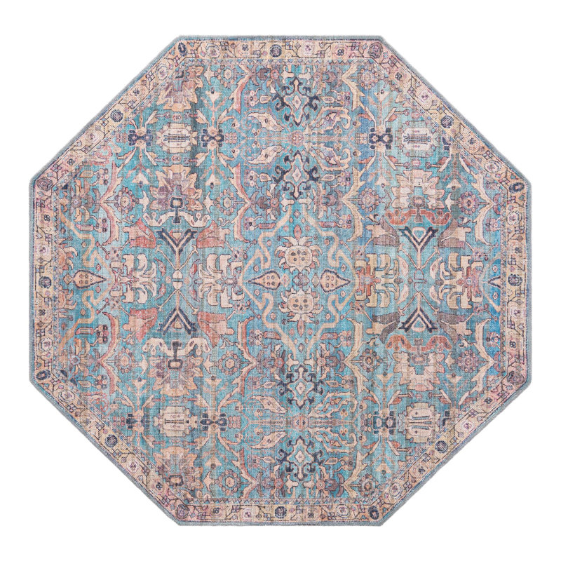 Tapis bleu Enger, Octogone 5 pi 3 po x 5 pi 3 po