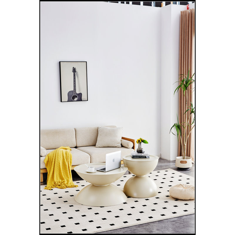 Ensemble de 2 tables basses multifonctionnelles avec rangement et plateau mobile, idéales pour la vie moderne et l'efficacité de l'espace