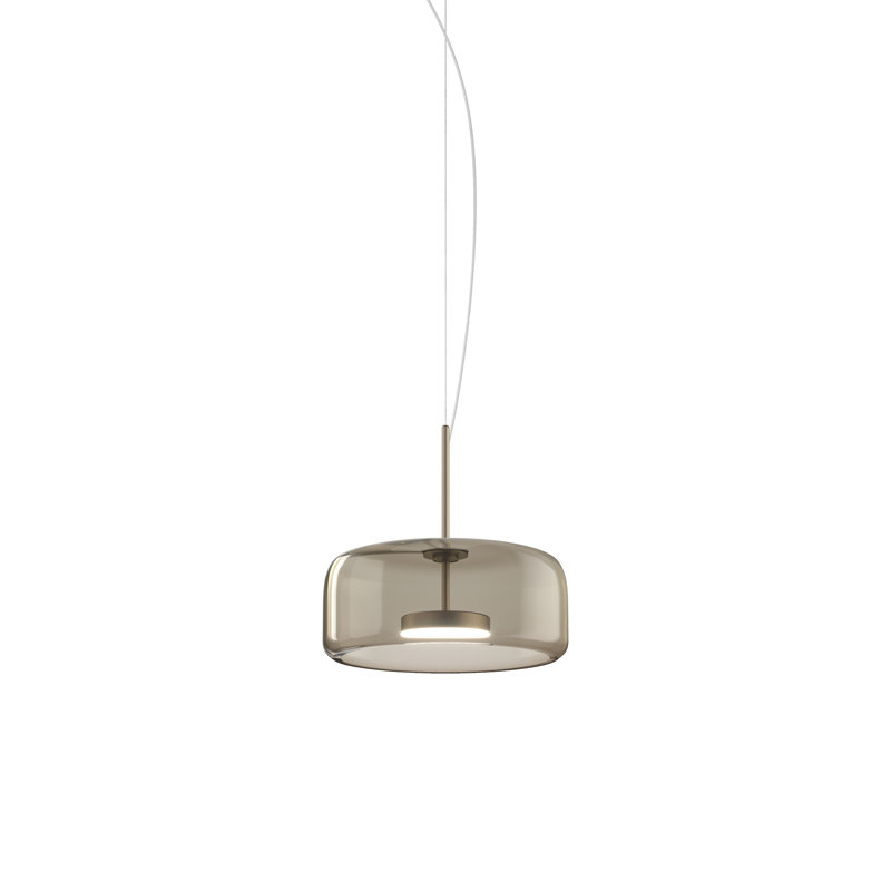 Jube Suspension 1P Burned Earth Transparent Matt Steel L3202 Ul, Smoky Transparent, Matte Steel, 86" H x 15" W x 15" D