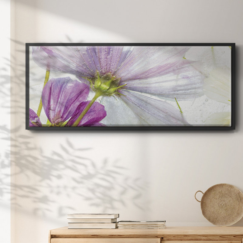 «Frozen Floral I», toile encadrée, H 20 po x l 50 po