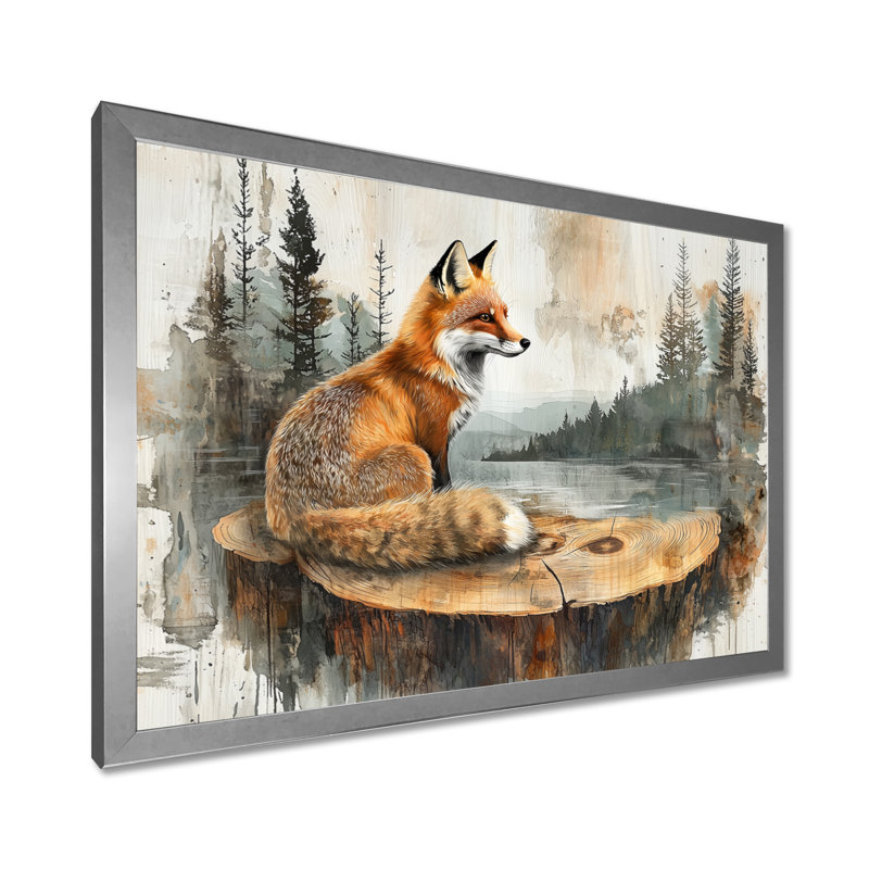 Gieneke - Animals Canvas Art Print, H 24 po x l 32 po, Cadre flottant, Argent