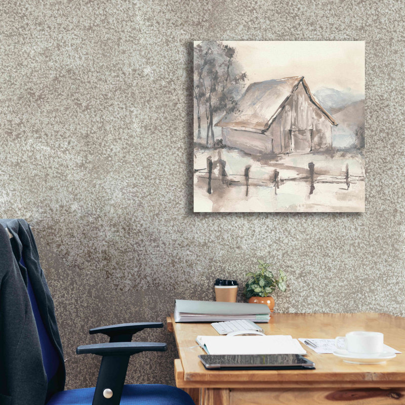 «Barn VII» par Chris Paschke, H 26 po x l 26 po x P 1,5 po