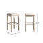 Tabourets de bar en bois Arnhem, ensemble de 2-1341220374-1341220373