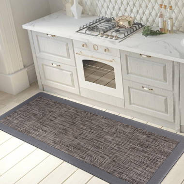 Graphite Herringbone Kitchen Mat Counterart