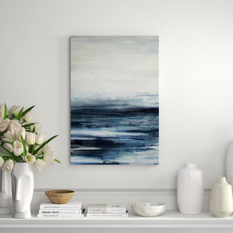 Into The Blue Print by Mari Urasawa, 35" H x 24" W x 1.5" D, Outdoor