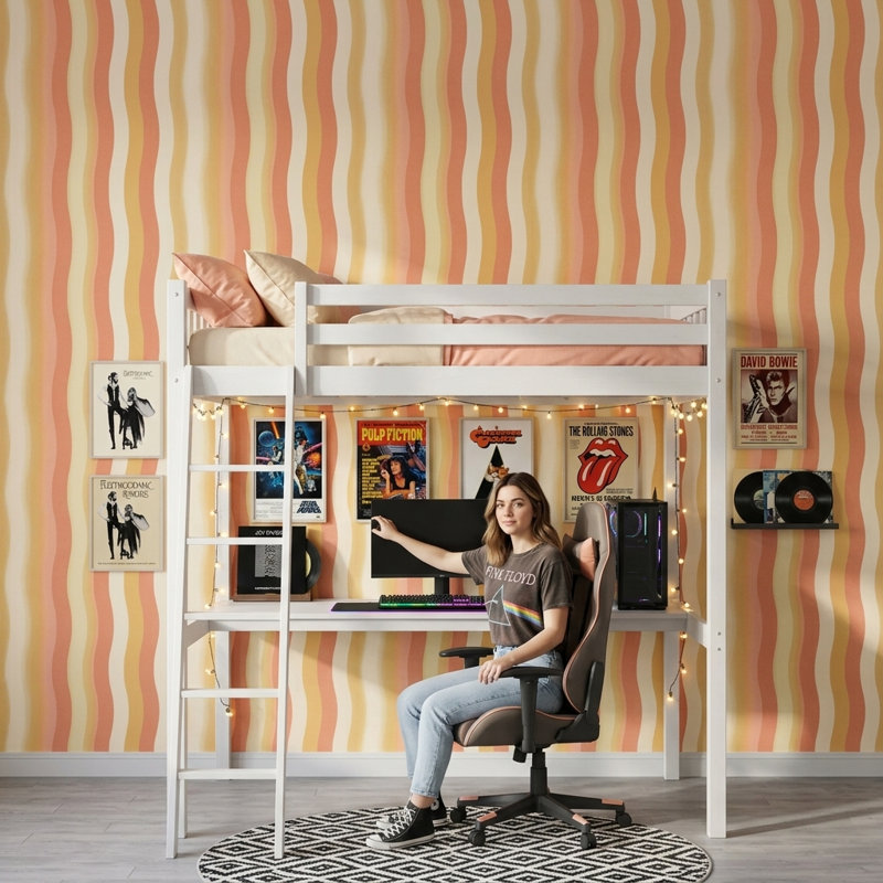 Papier peint moderne Mid Century, Texturé non collé