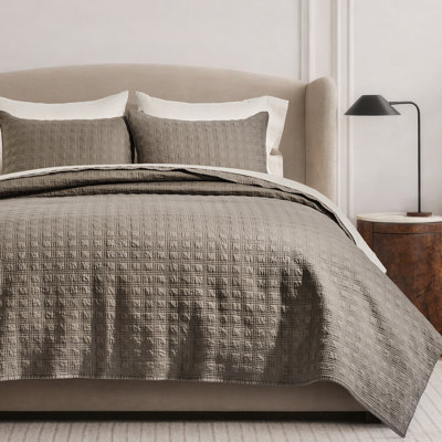 Ensemble de courtepointe en satin de coton