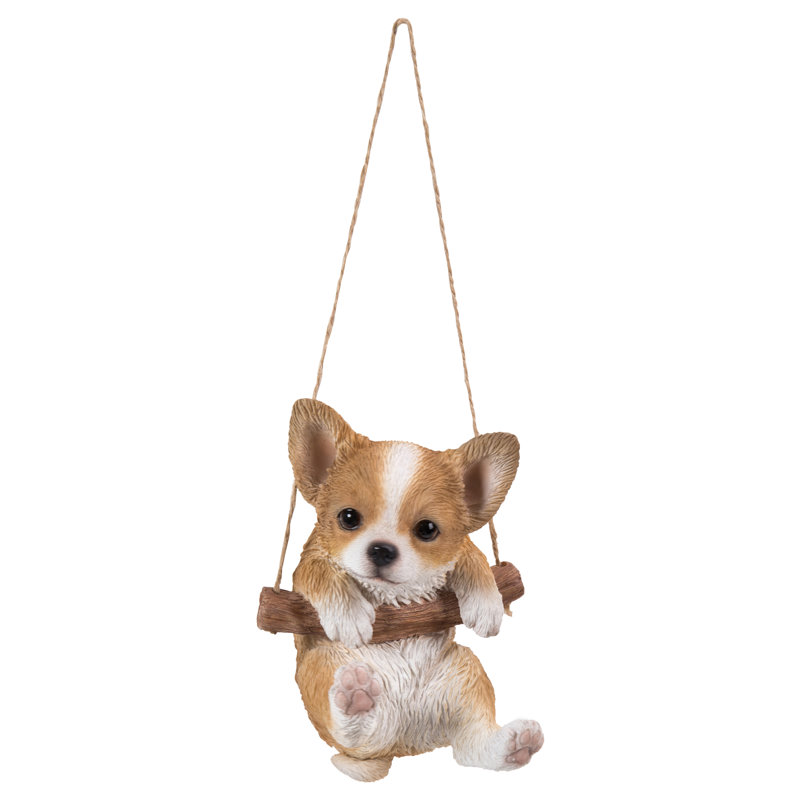 Statue de chiot chihuahua suspendu