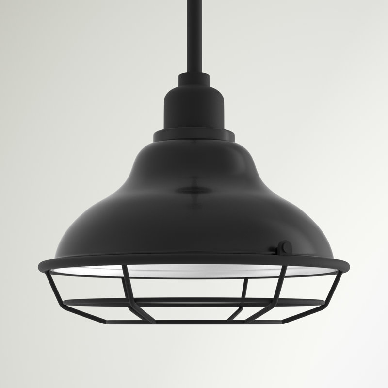 Leonardo 1 - Light Lantern Pendant, Gloss Black/Silver, 8.75" H x 12" W x 12" D
