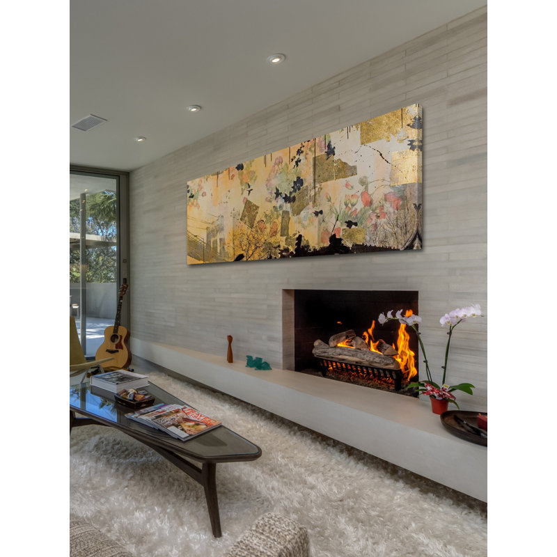 Etched In Stone by Tracy Silva Barbosa - Wrapped Canvas Panoramic Painting, 51 cm H x 152 cm W