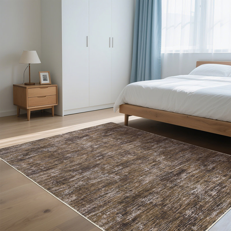 Washable Rugs Area Rugs for Living Room Rugs for Bedroom Large Carpets Ultra Soft Faux Wool Retro Dining Room Rug Non Slip&Non Shedding Low Pile Abstract Rug for Home Office Decor