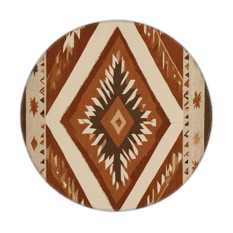 Tapis intérieur et extérieur Mesa Majesty, Rond 5 pi