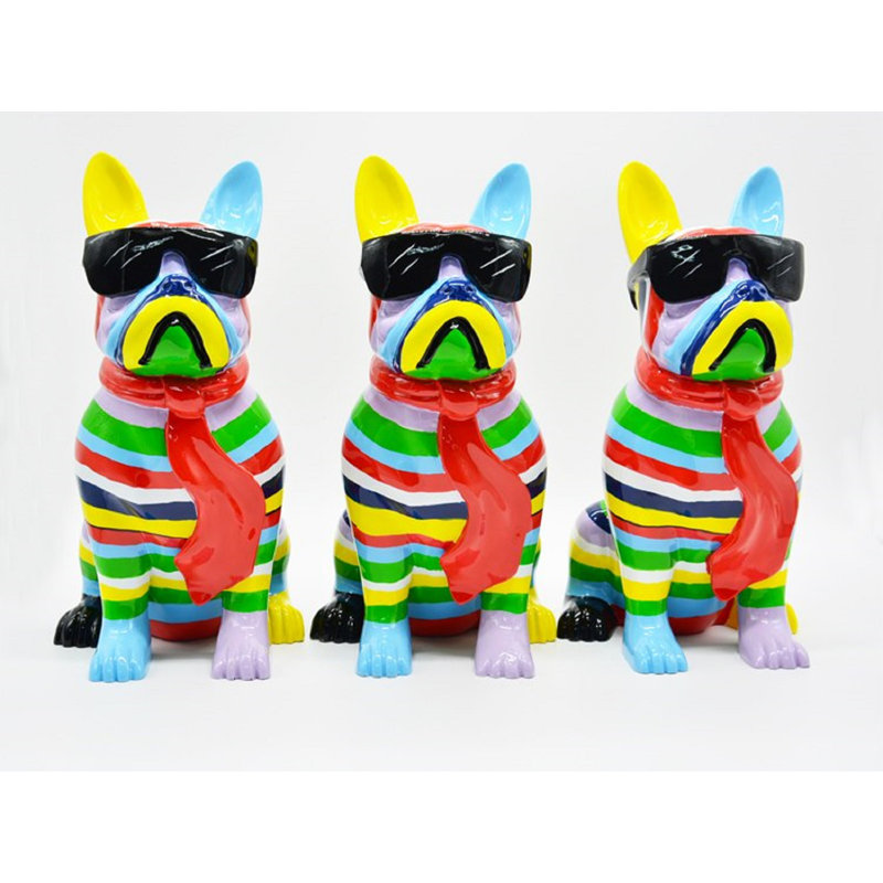 Chien à rayures Mcelfresh avec lunettes noires - 14 po de hauteur