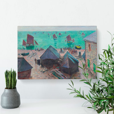 Departure of the Boats by Claude Monet - Wrapped Canvas