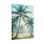 Plantes et fleurs, palmiers tropicaux, scène de plage, art
