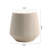 Fluted Tapered Side Table