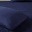 Couvre-lit bleu marine très grand - 3 pièces en coin, surface en microfibre douce avec coins plissés, rembourrage à 100%-119379862-119379867