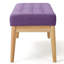 Mid-Century de teinte mauve - siège, assise en bois massif doux, pieds en bouleau