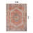 Valora Red Vintage Medallion Washable Low-Pile Area Rug With Non-Slip Backing-1430172545