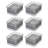 iDesign Berry Bin with Removable Colander and Lid - Set of 6, Clear/Gray