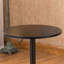 Hauteur réglable avec pieds noirs et table de bar en métal