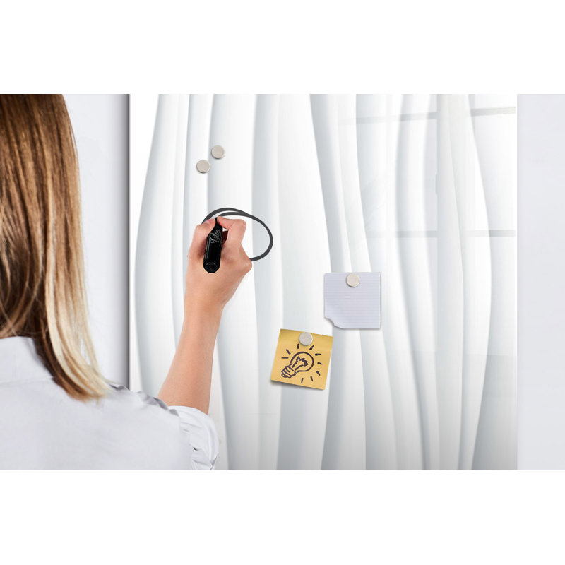 Magnetic Glass Photo Memo Board