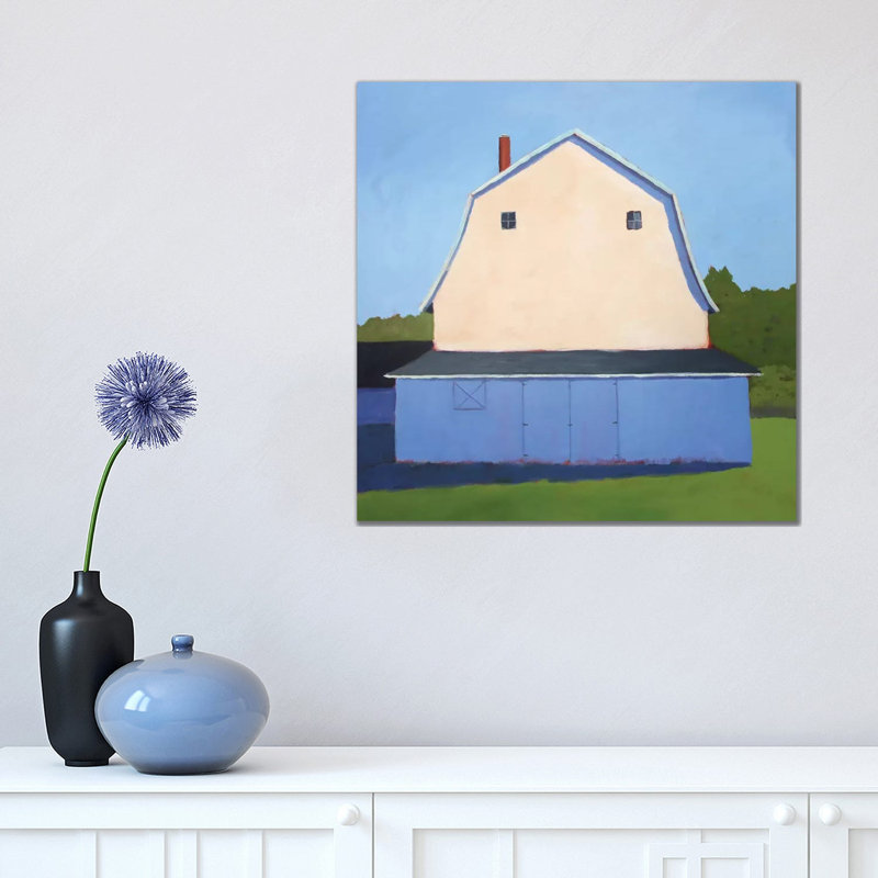 Primary Barns II by Carol Young - Wrapped Canvas Print, 45.72 cm H x 45.72 cm W x 1.91 cm D